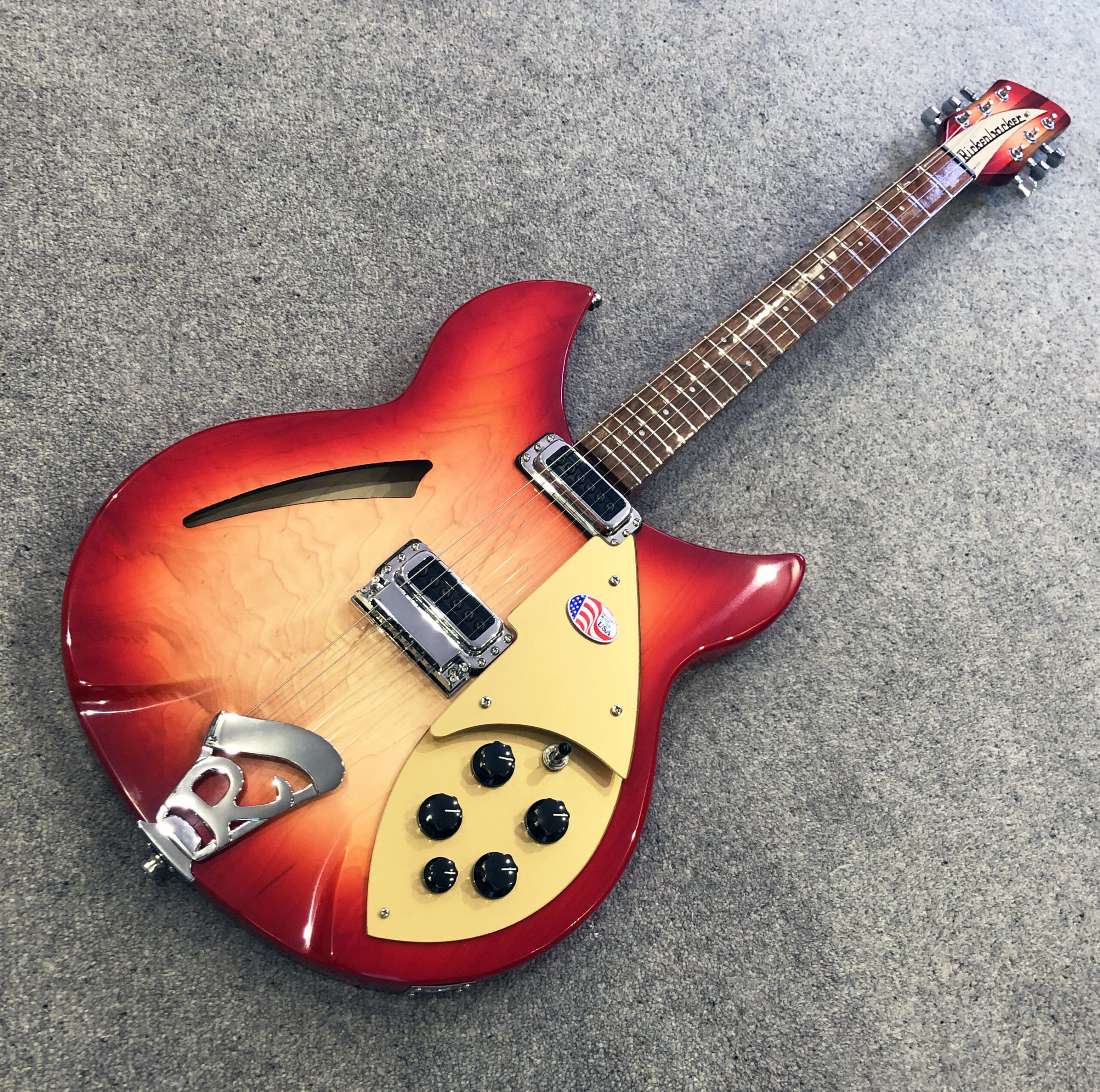Brand New Rickenbacker 330/6 Fireglo Gold Edition 2024. - 21 fret Model -  In Stock Now For Immediate Delivery